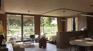 Lodge avec vue sur les hippopotames au Zoo de La Flèche